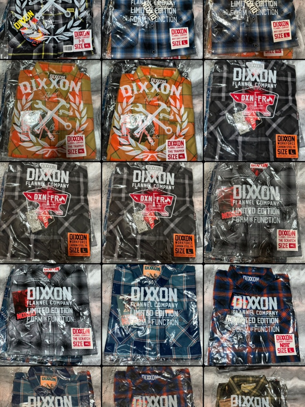 DIXXON Black Windowpane Flannel - Picture 3 of 15